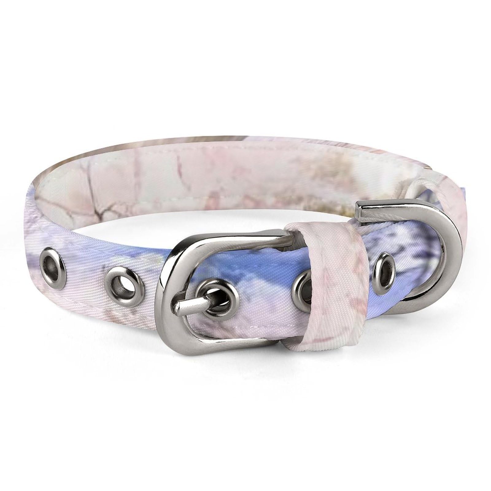 Collier réglable pour chiens et chats blanc pour éviter les fuites de vos petits animaux