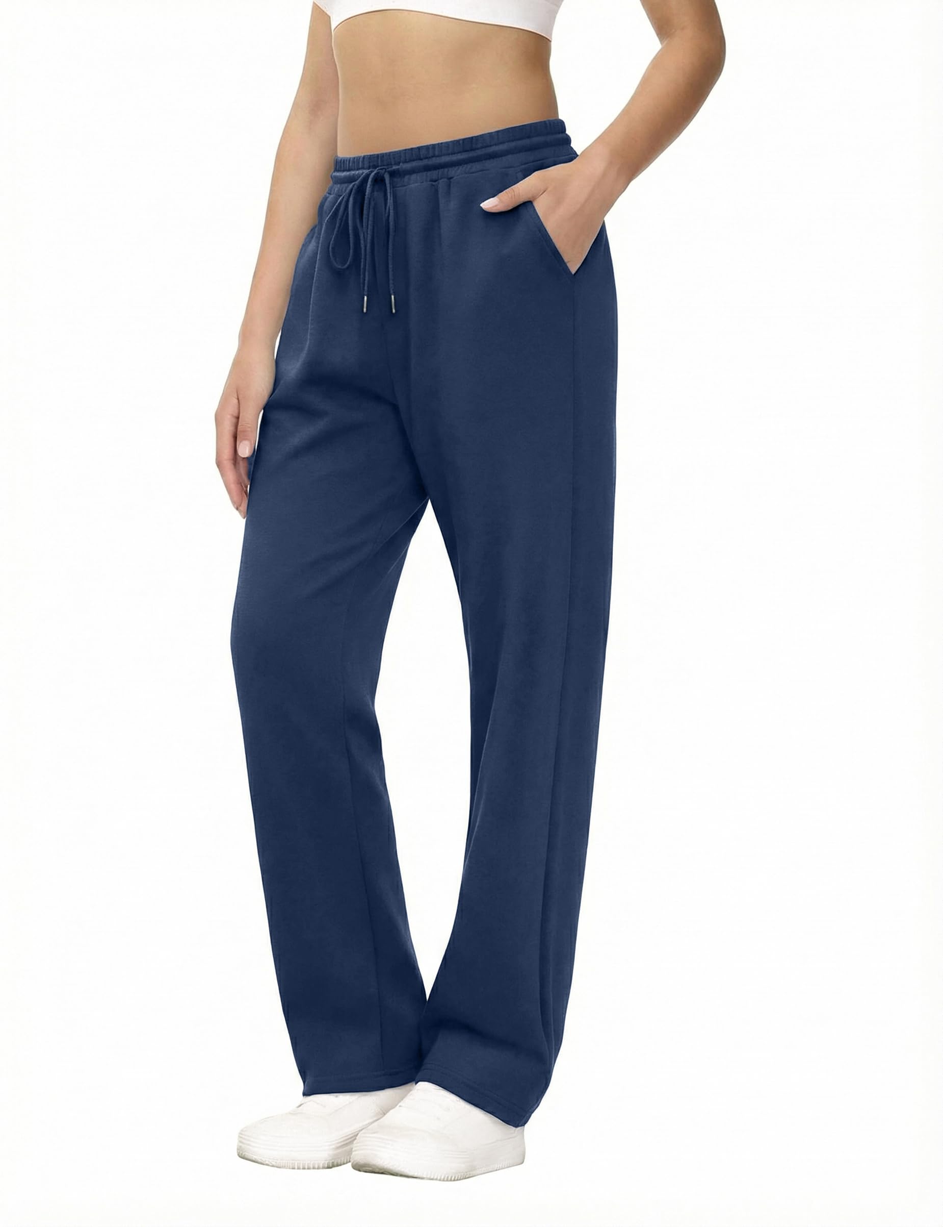 Aseniza Jogginghose Damen Trainingshose Damen Lang Kordelzug Freizeithose Sport Freizeit Sporthose Laufhosen mit Seitentaschen Perfekt für Laufen Alltagsgebrauch Gym