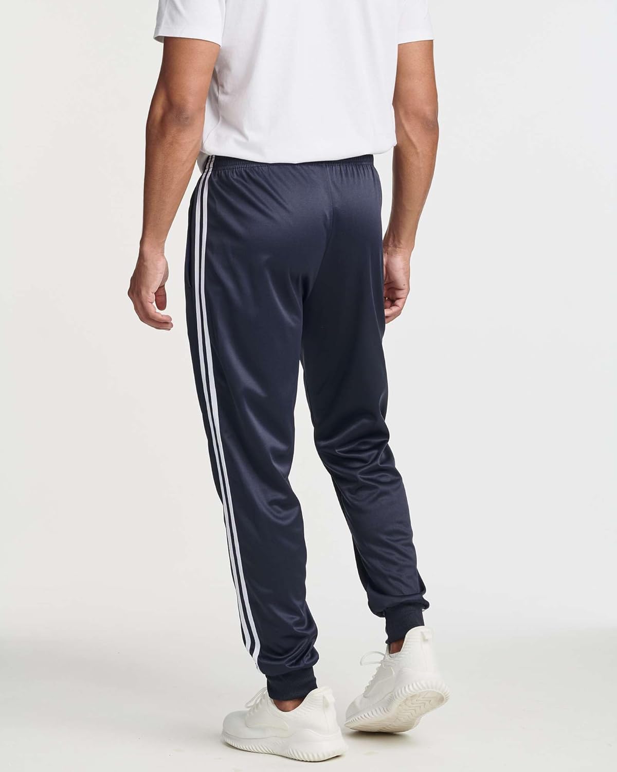 Real Essentials 3 Pack: Men's Tricot Active Athletic Casual Jogger Fleece Lined Sweatpants Pockets (Available in Big & Tall)