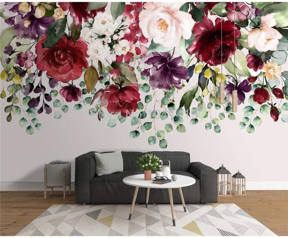 Décoration murale plantes 3D pour agrandir un salon sombre
