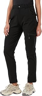 Women's Hiking Pants Quick Dry Lightweight Water Resistant Elastic Waist Cargo Pants for All Seasons