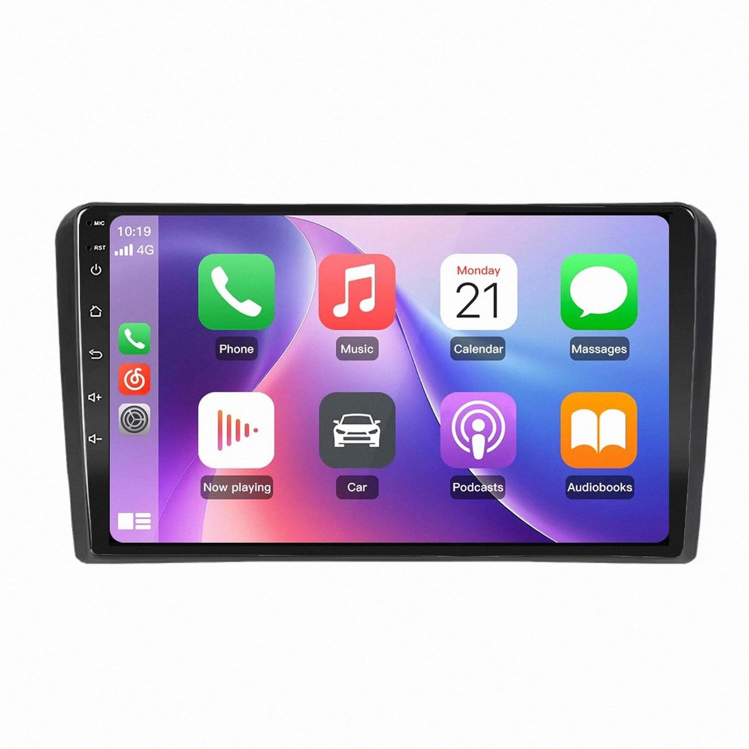 System Audio Dla Apple Carplay I Android Auto dla Audi A3 8P 2008-2012 Przenośny Ekran Dotykowy Carplay Z Siri, Bluetooth, Nadajnikiem, Sterowaniem, 8 Rdzeń 4G+64G