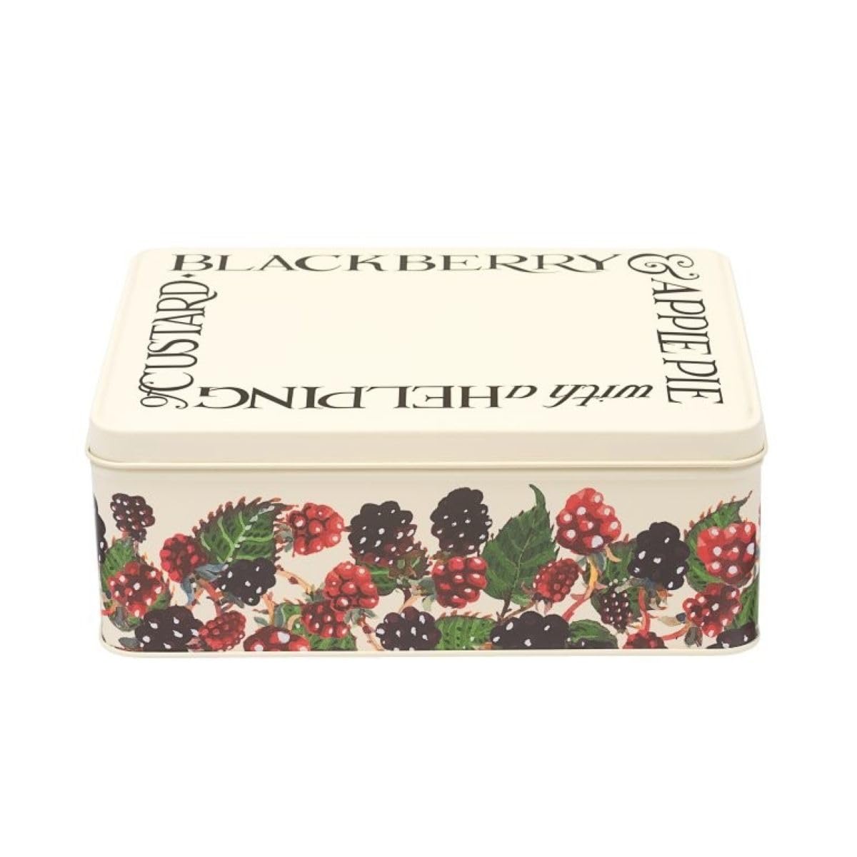 Emma Bridgewater Storage Tin Blackberry Design Deep Rectangular Shape