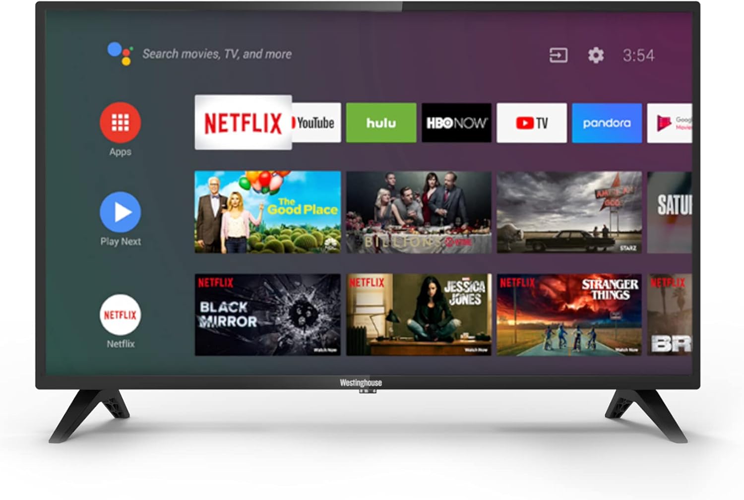 Westinghouse 32″ Android Smart TV with Google Assistant, HDMI, USB, WiFi, Bluetooth