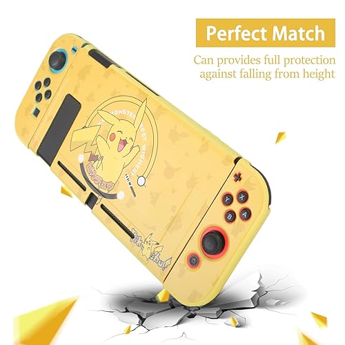 Miniatura 2 de TIKOdirect Protective Case for Nintendo Switch, Soft Full Skin Protective Cover with Pretty Cute Pattern, Silicone Slim Shockproof Back and Grip