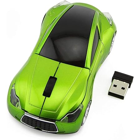 Amazon.com: MGbeauty Sport Car Shape Computer Mice 2.4ghz Wireless ...