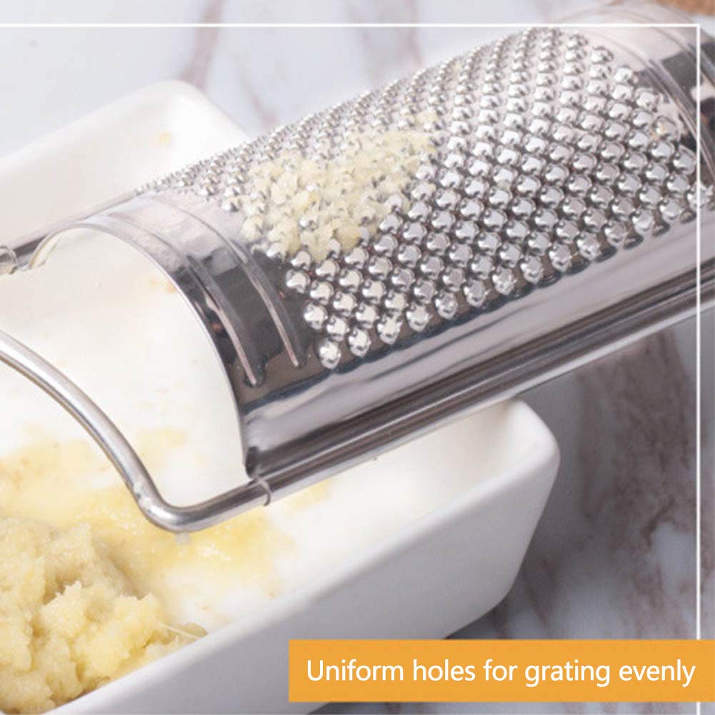 ArinkO Râpe et zesteur Ergonomique en Acier Inoxydable pour la Cuisine – Idéal pour Le Fromage, Les Agrumes, Le Chocolat et Plus Encore – Rangement Facile avec Trou de Suspension – Argent