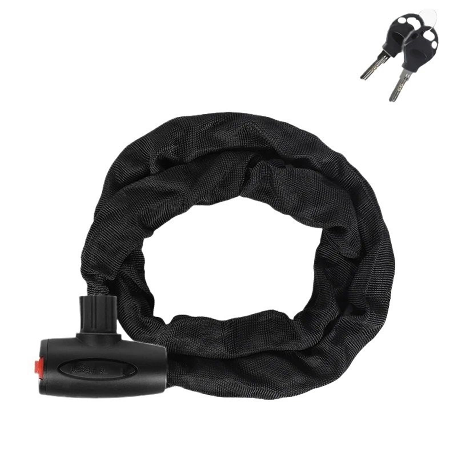 Motorcycle Handlebar Lock Security Bicycle Chain Lock Portable Anti-Theft MTB Mountain Bike with 2 Keys Motorbike Lock Security(Length 120cm)