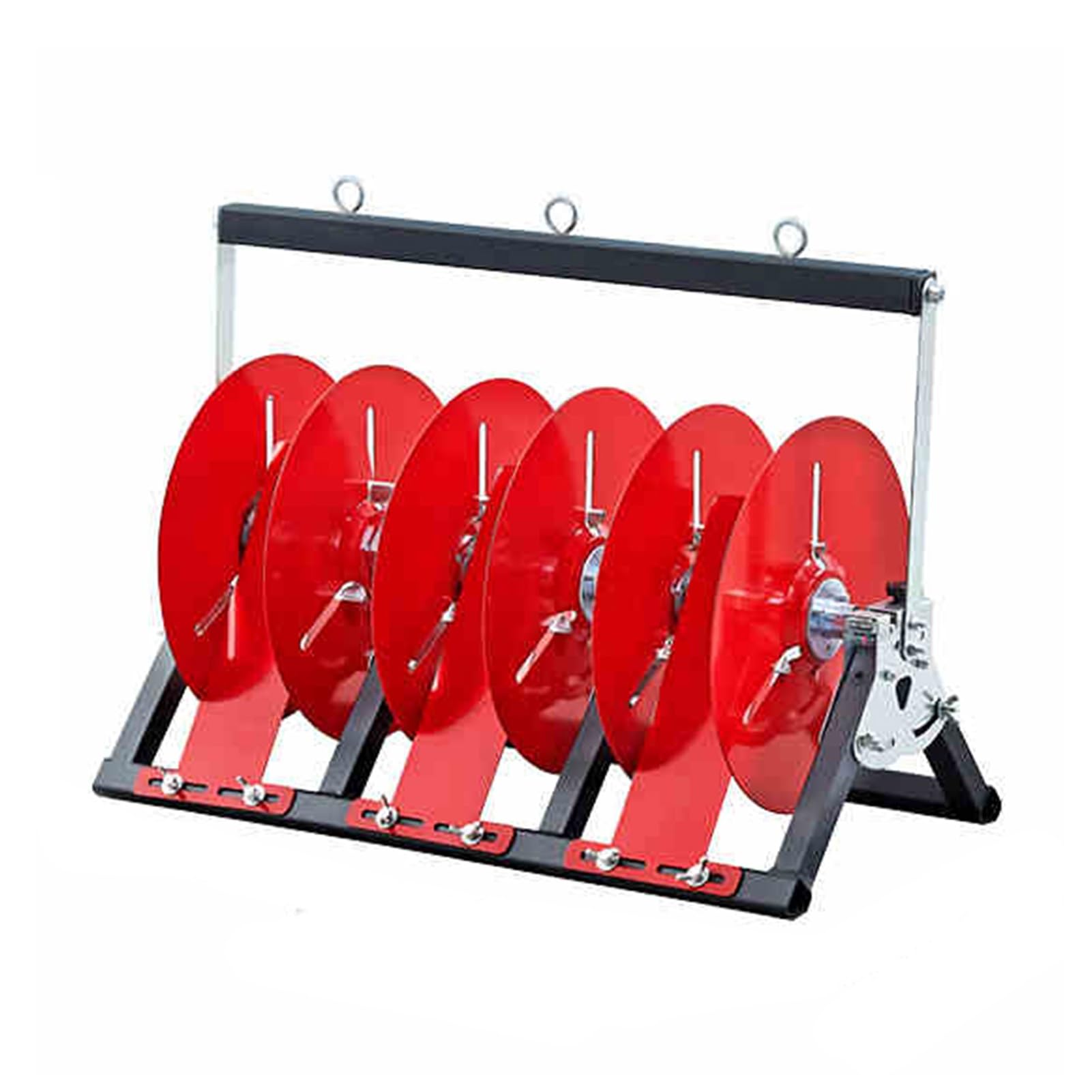 Soporte para carretes de pie para mangueras y cables de alta resistencia (38x51x28 cm)
