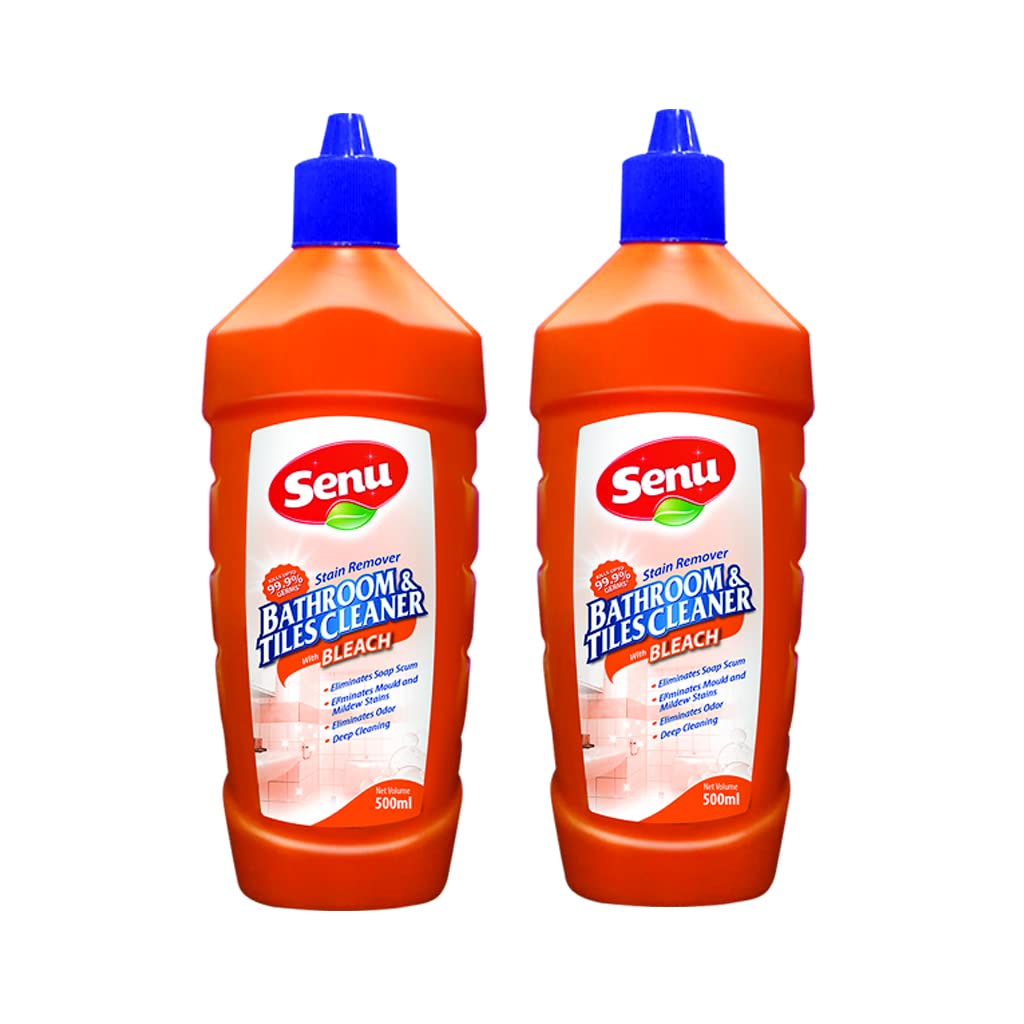 Bathroom & Tile Cleaner Liquid for Bathroom Tiles, Hardwater Limescale, Soap Scums Pack of 2 (Each 500 Ml).