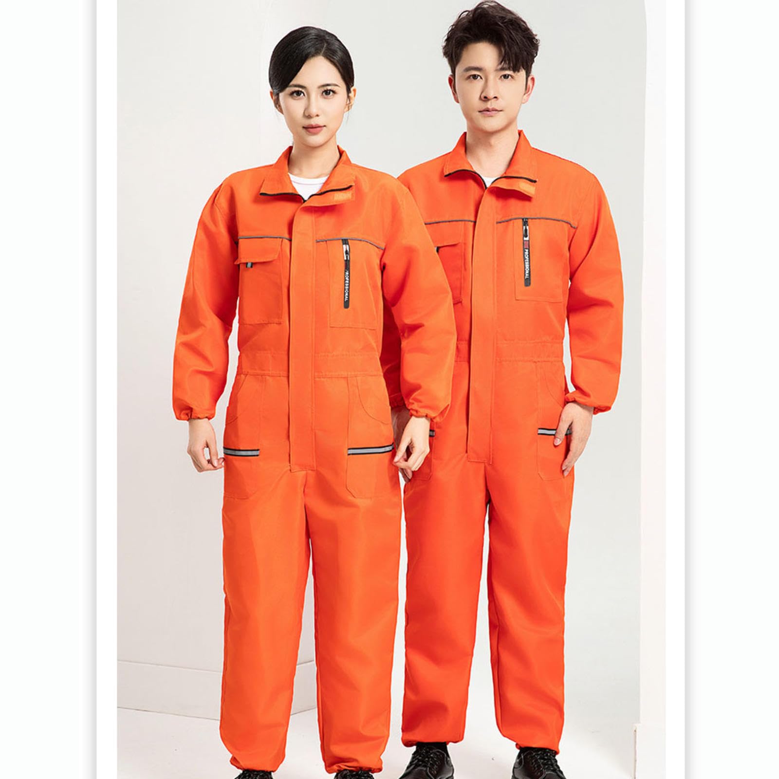 Honghuang Maßgeschneiderte Herren Arbeitskleidung, Arbeitsuniformen mit Individuellem Logo, Personalisierte Overalls für Mechanische Werkstätten, Dicker Feuerfester Overall