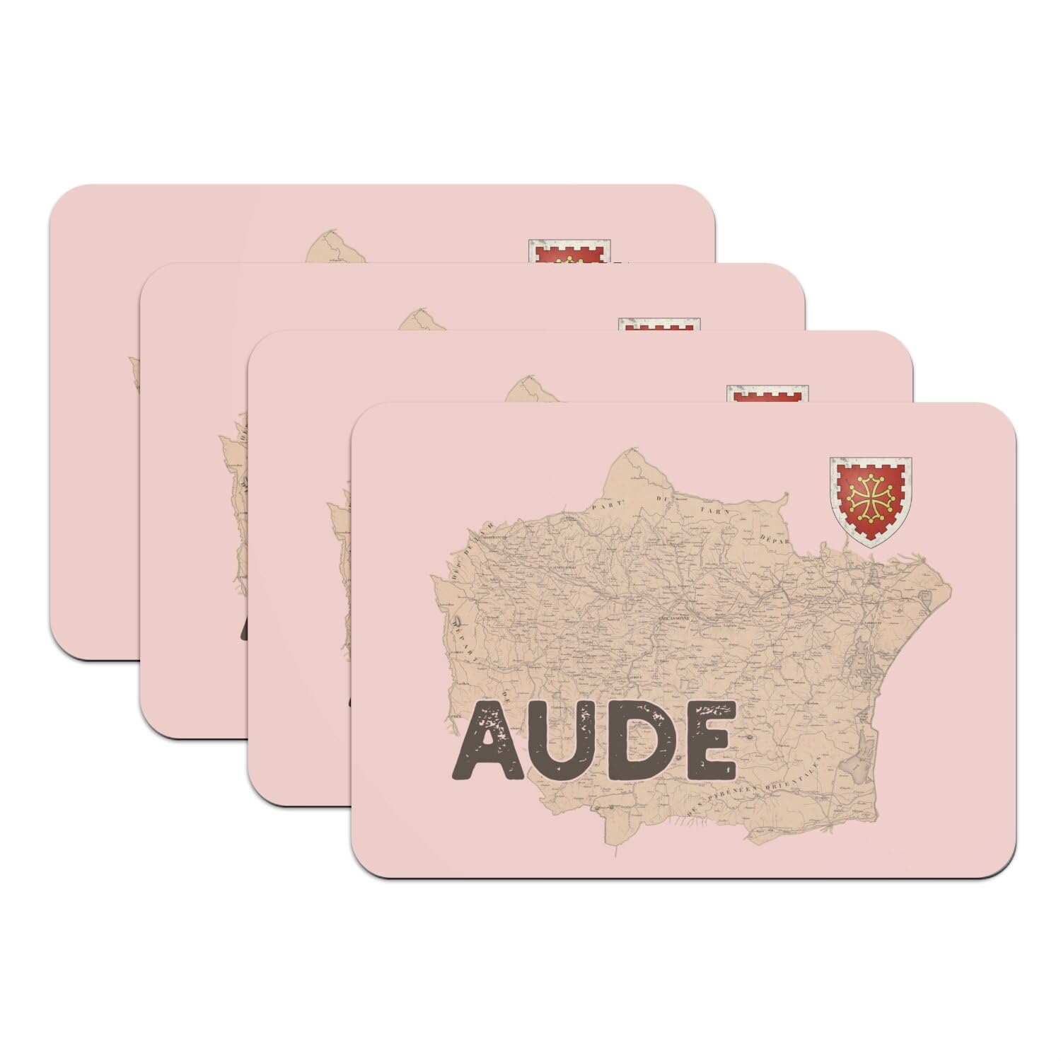 Sets de table antidérapants Carcassonne pour protéger vos tables des rayures