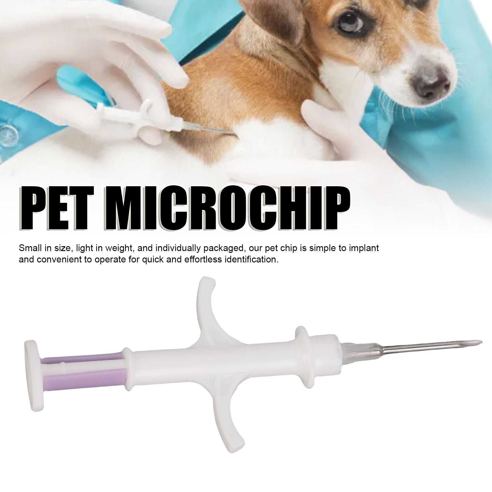 10 Pack Universal PET Microchip, IS011784/5 FDX-B 134,2 kHz 125kHz PET-ID-Tags, 512bit Tiermikrochip für Hunde Katzen Tierfleisch Geflügelfisch (2,12 * 12 mm)