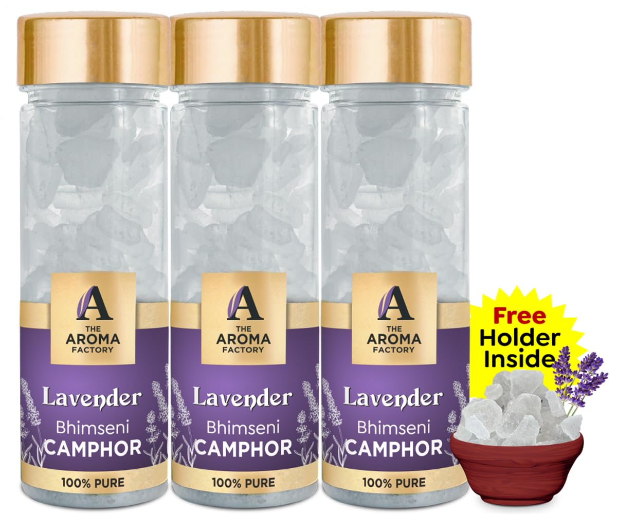 Pure Bhimseni Lavender Camphor - The Aroma Factory -10 Pure Bhimseni Lavender Camphor - The Aroma Factory -10
