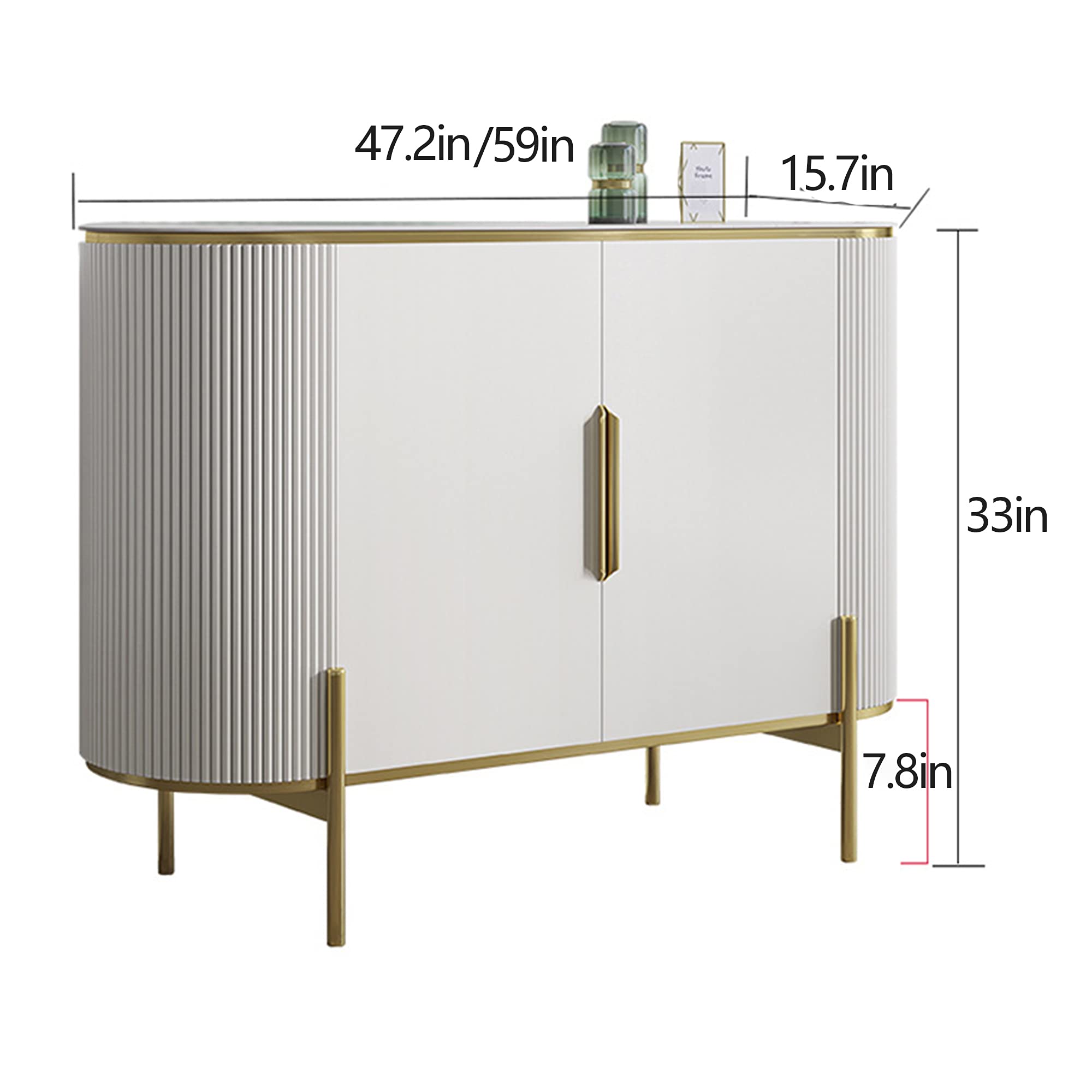 Amazon｜ミッドセンチュリーモダンフロアキャビネットサイドボード