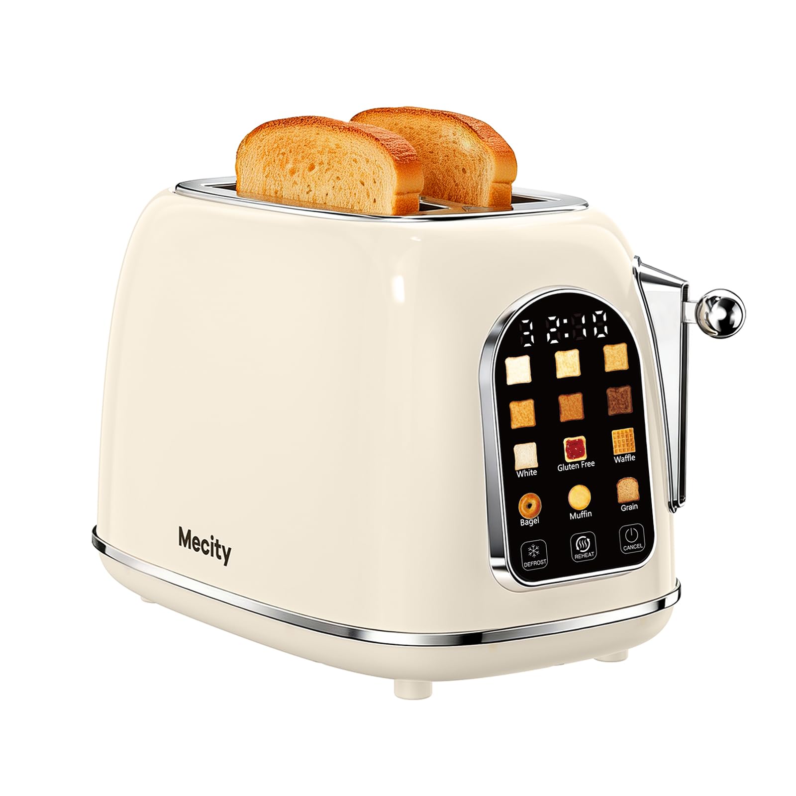 Mecity Toaster 2 Slice, Touch Screen Wide Slot