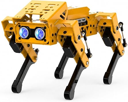 Smart AI Robot Dog perro robot inteligente Quadruped Programmable Robot, Coreless Servos and Module, for Python Scratch Programming PC APP Control STEM Education nan