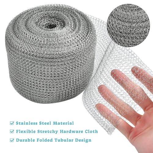 Wühlmausgitter,Maschendraht,Insektenschutzgitter,15.2cmx6m Kaninchendraht Engmaschig,Wühlmausgitter Für Hochbeet,Geeignet Für Nagetierschutz,Lochfüllung,Schutz Von Setzlingen Und Samen Und Heimwerker – Bild 4