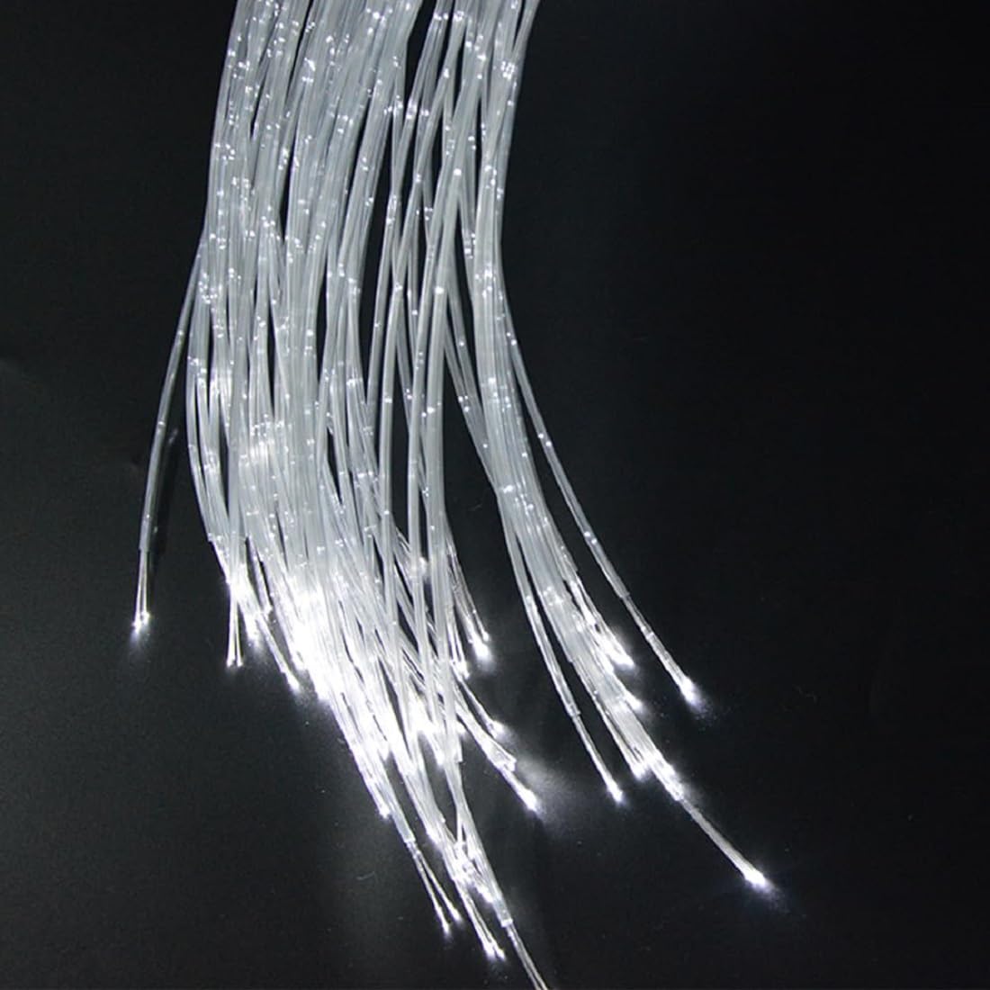 CLOUDSALE Color Changing LED 2MM 350M Sparkle Fiber Optic Roll Tree Light Outdoor Garden Lighting (2MM/350M)-image-5