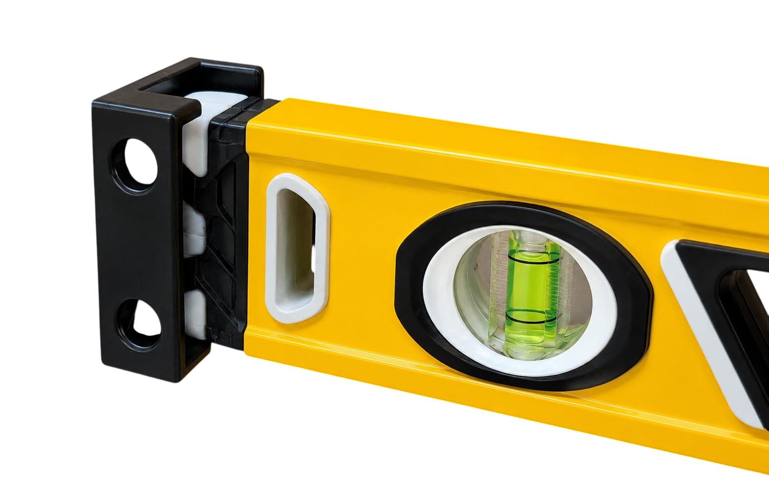 2 Pack | Spirit Level Holder, for Van or Garage, Medium and Large Sizes, Black or Yellow (Black, Medium)