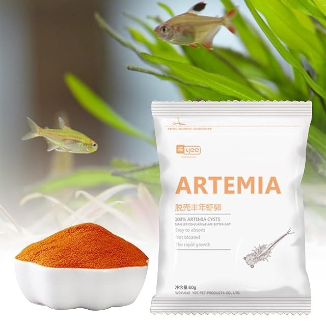 Foto 3 de 7 de Newwyt - Comida para peces tropicales de 150 ml, huevos de artemia, salmuera, camarones, pelar huevos…