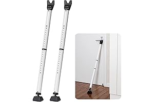HonesaLoc 2-in-1 Inside Door Security Bar & Sliding Patio (2pcs) - Adjustable...