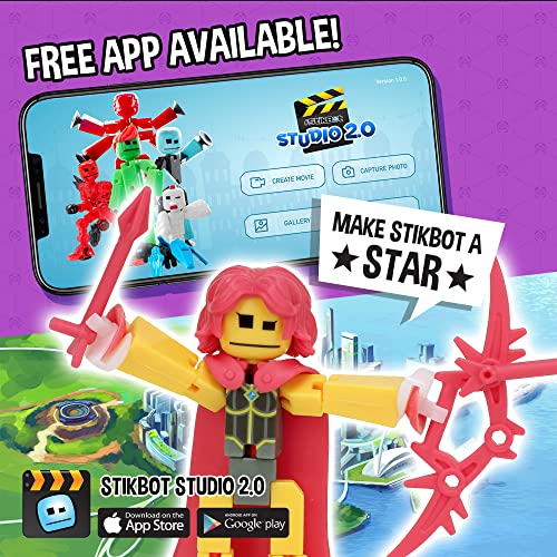 Zing Stikbot Legendz Series 1 - Includes Valor, Ruebell, Dominus And Raze Oni - Collectible Action Figures And Accessories, Stop Motion Animation, Ages 4 And Up #TOP5