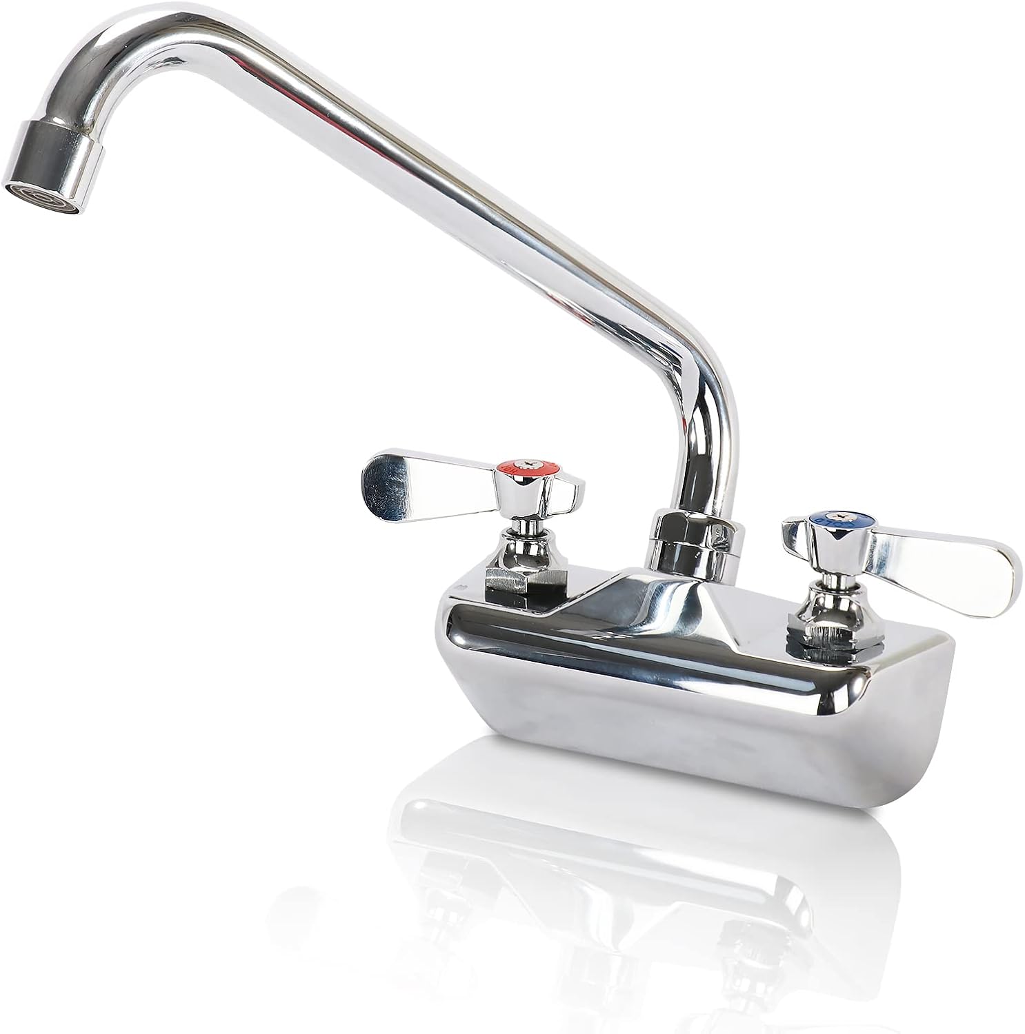 4 Inch Center Commercial Sink Faucet Wall Mount Kitchen Hand Sink