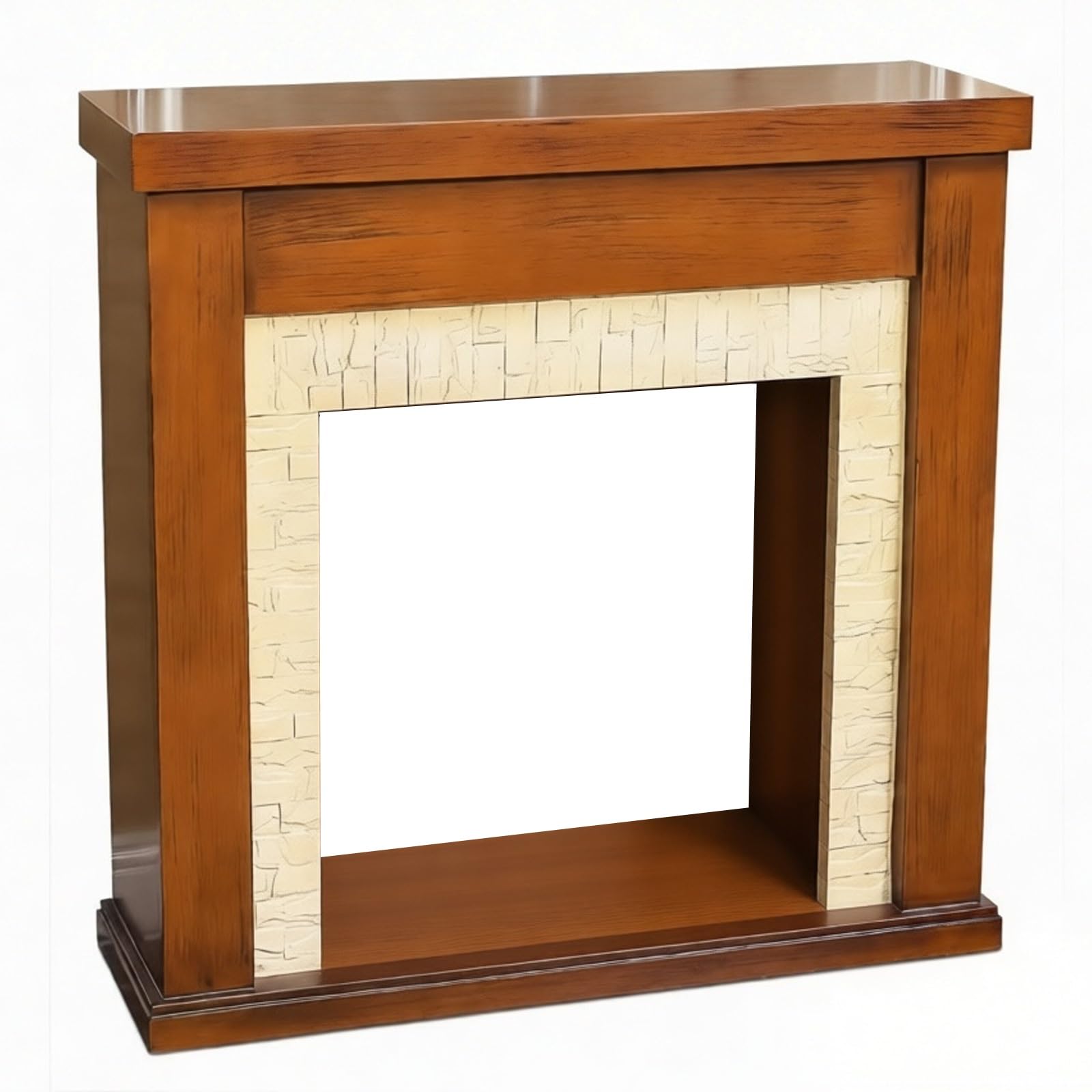 Mantels Surrounds Traditional Wood Fireplace Mantel Classic Decorative Surround Vintage Decorated Frame