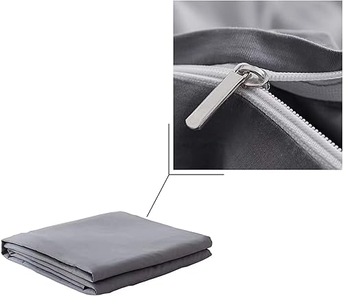 Miniatura 3 de Funda de colchón japonesa para colchón de futón de 39 x 80 x 2.5 pulgadas (gris oscuro, algodón, individual)