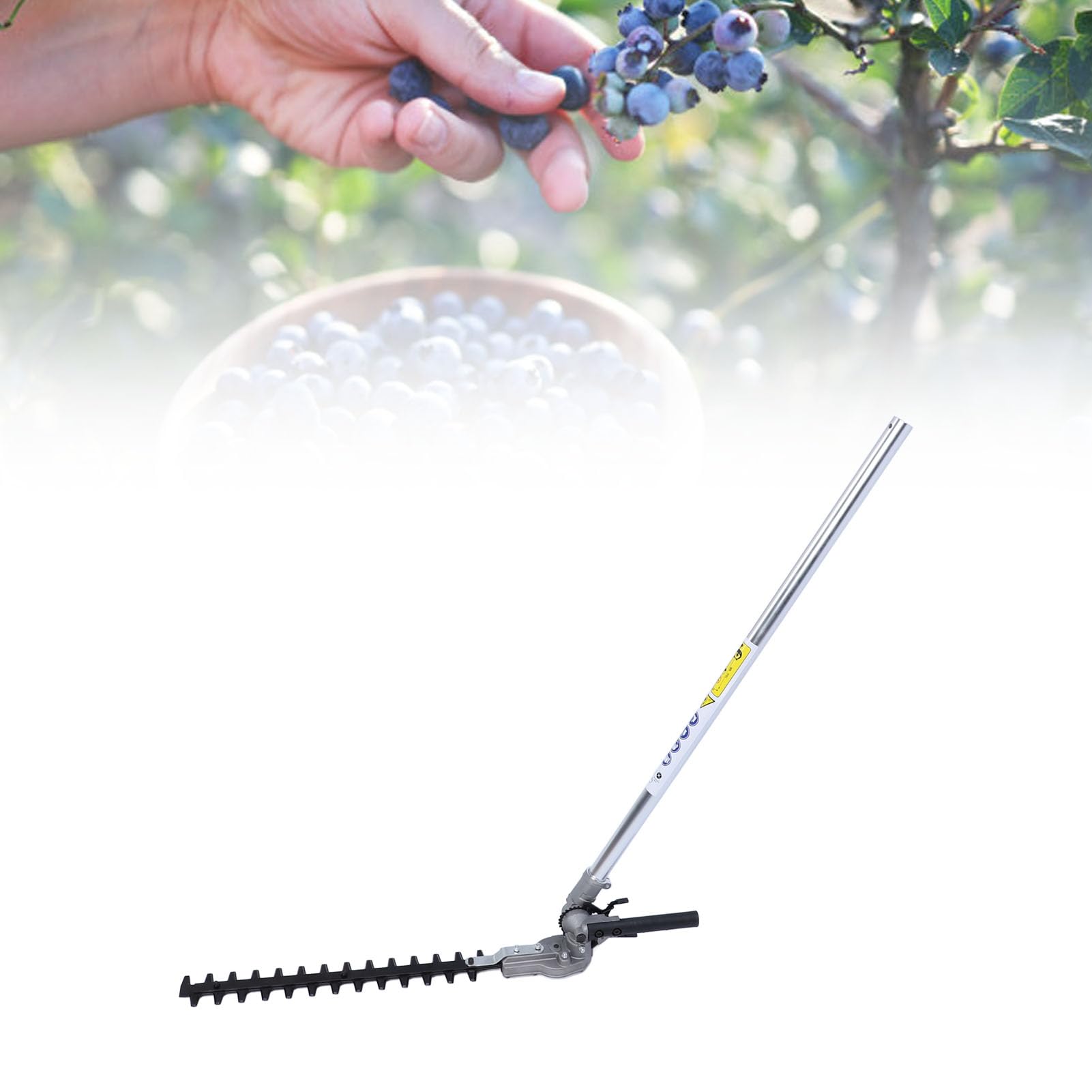 Cortasetos con Poste de Extensión, Accesorio de Cortasetos Ajustable de Alta Eficiencia para Desbrozadoras, Cortadoras de Jardín (28 * 9mm)