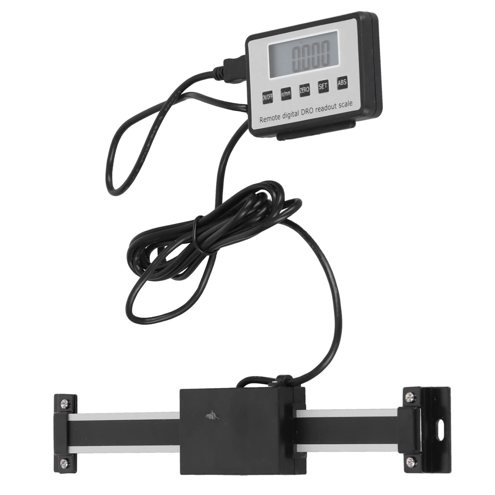 Lettura digitale Scala lineare Display LCD ad alta precisione Righello con forte retro magnetico per tornio e fresatrici Costruzione in lega di alluminio in acciaio inossidabile (0-150 mm)
