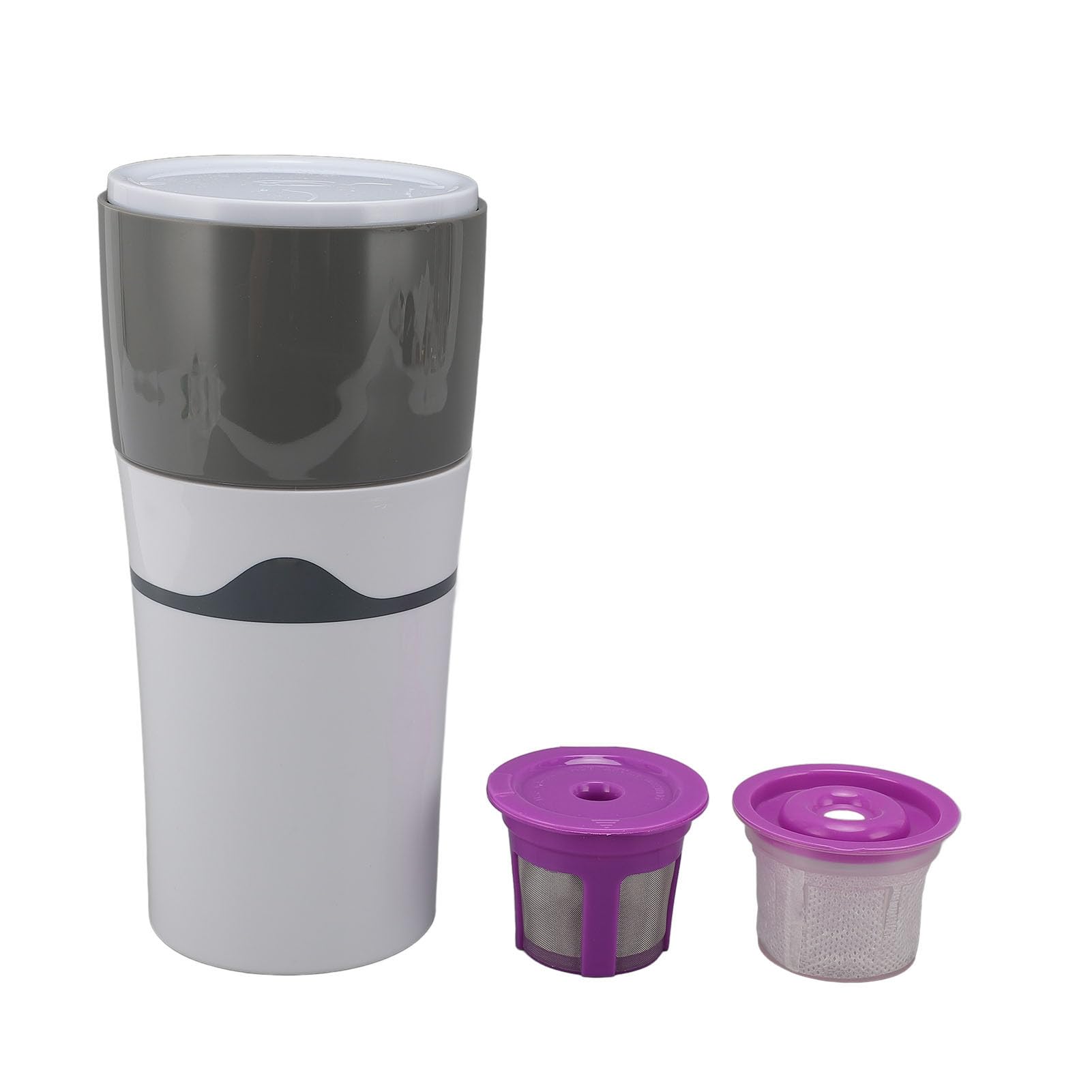 BTSEURY Pour Over Coffee Mug, Travel Coffee Mug, SUS Leakage Proof Manual Drip Coffee Maker for K Cup Camping Office Home