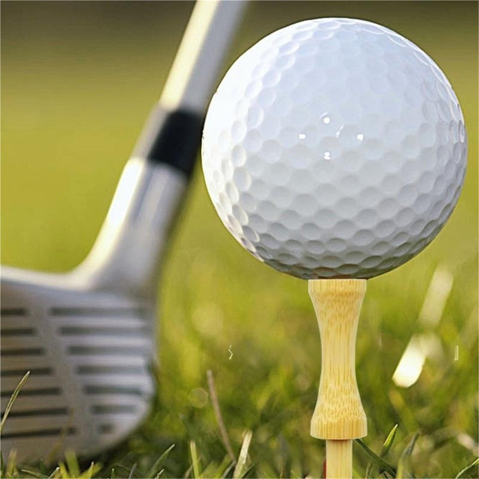 Step Down Golf-Tees aus Holz, 50-teilige Packung