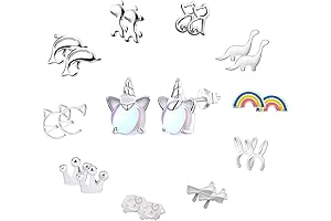 Girls Sterling Silver Unicorn Earrings - The Perfect Gift for Your Little Princess