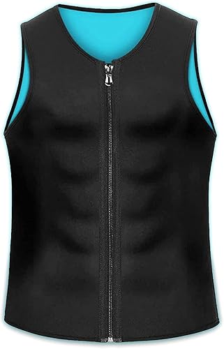 Manson Gynecomastia Compress Zipper Vest Gynecomastia Compress Tank Top, Camiseta de compresión para hombre