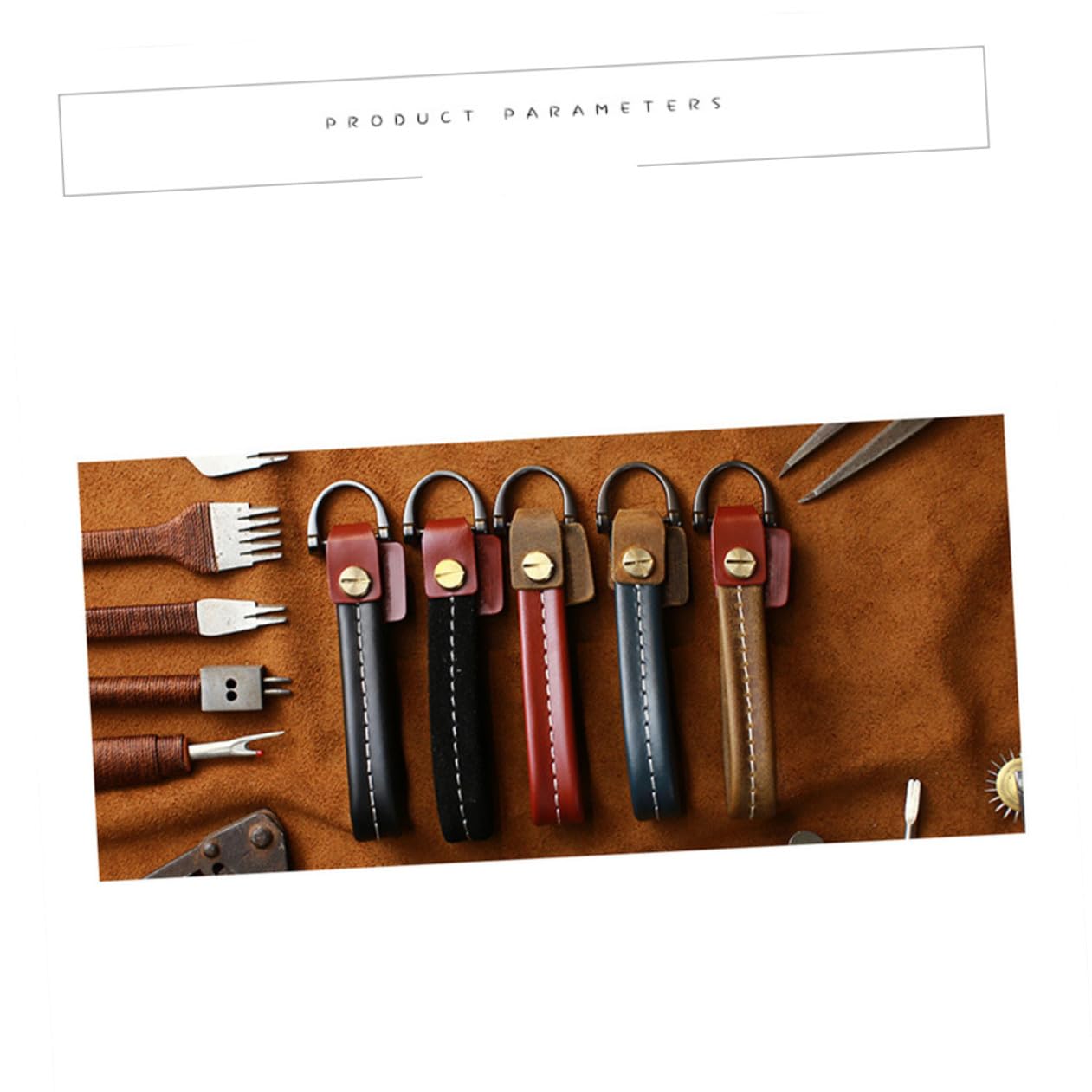 CALLARON 2St Vintage Leder Schlüsselanhänger Kamera-Lederband Auto-Schlüsselanhänger Schlüsselanhänger für Männer Schlüsselanhänger am Handgelenk ID-Karten-Schlüsselband Einfach Armband