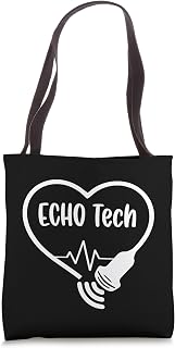 Echo Tech Cardiac Sonographer RDCS Echocardiographer Tote Bag