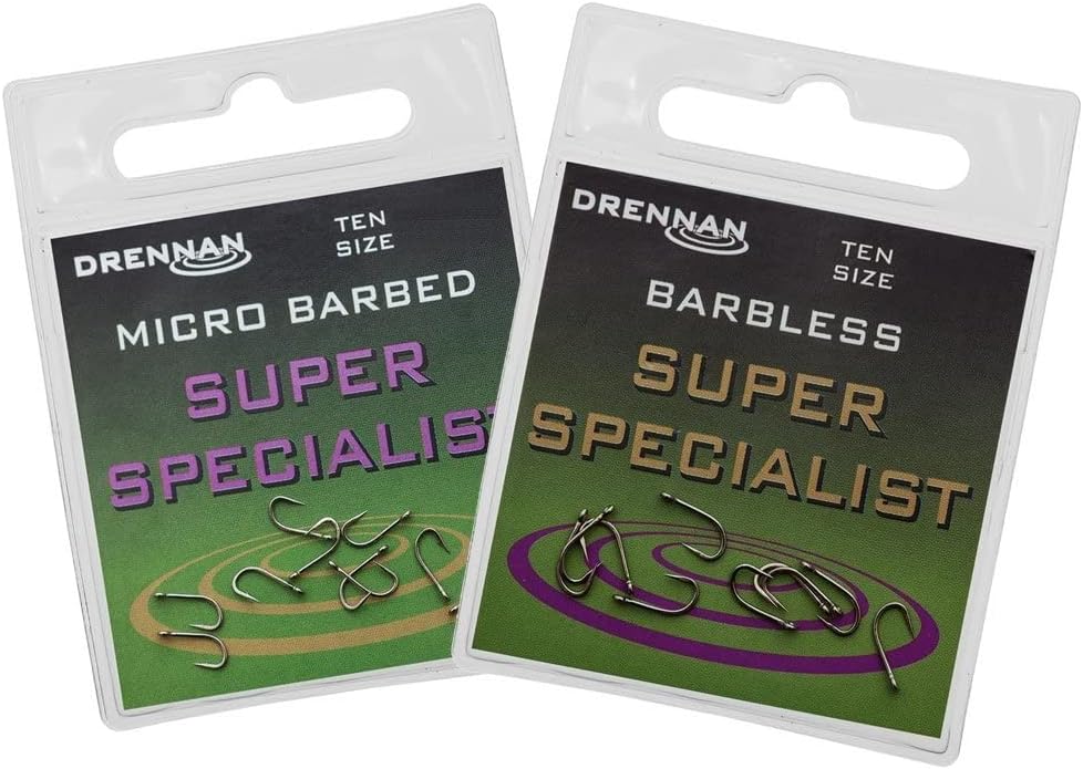 Drennan super specialist micro barbed eyed hooks