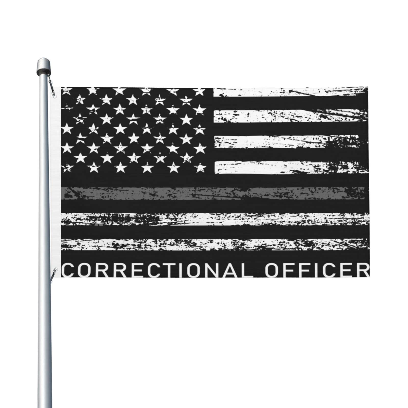 Amazon.com : POOEDSO Correctional Officer Usa Flag Flags 3x5