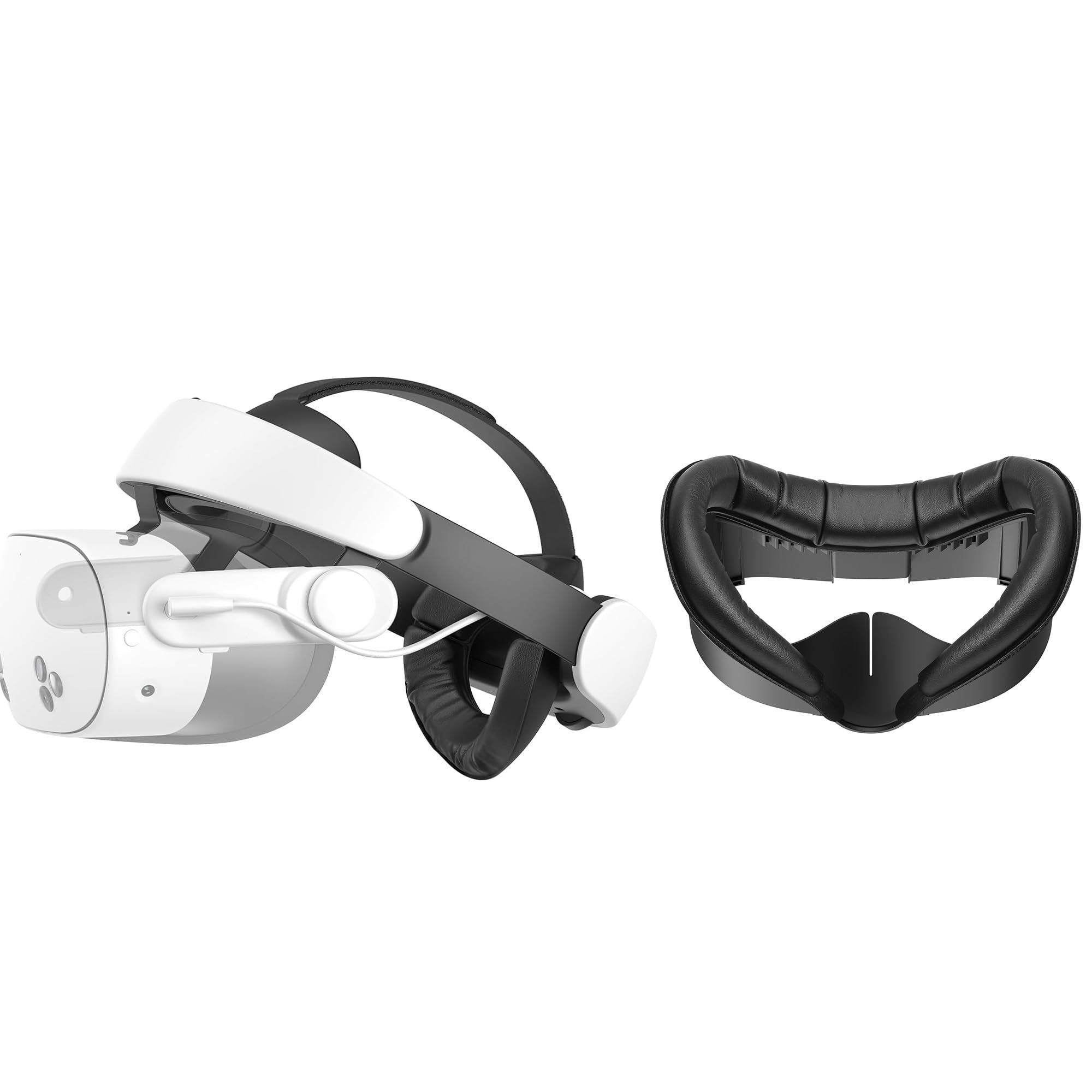 KIWI design H4 Boost Head Strap mit Akku Kompatibel und V3 Face Cover Pad Facial Interface,Kompatibel mit Meta Quest 3-Zubehör, Nicht für Quest 3S