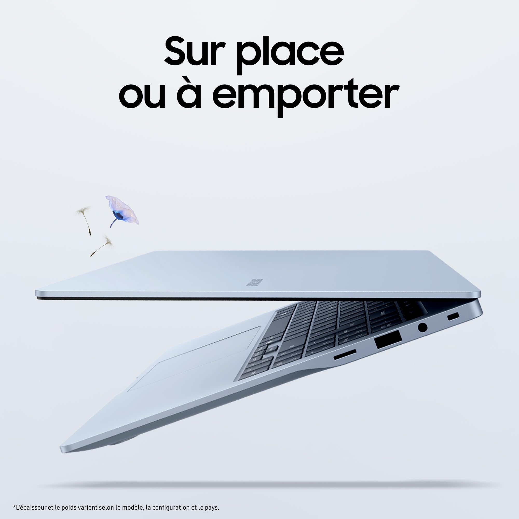 Samsung Galaxy Book4 Edge Ordinateur Portable avec IA 15.6’’, Copilot+ PC, Snapdragon X Plus (8-Core), Mémoire 16 Go, Stockage 256 Go, Gris Glacier