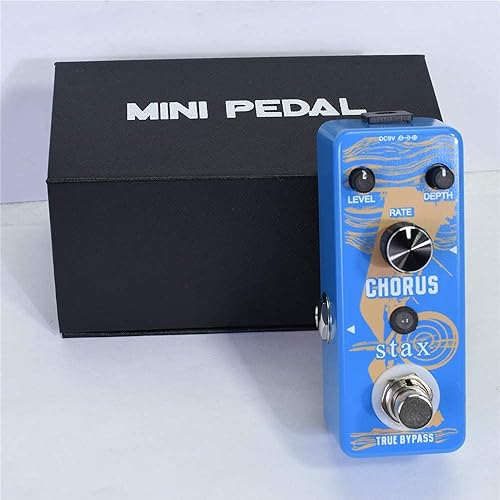 Vista 45 de Stax Pedales de efectos de compresor. Sonido clásico de compresión óptica. Ataque suave y atenuación. Conservando el transitorio de la señal Línea