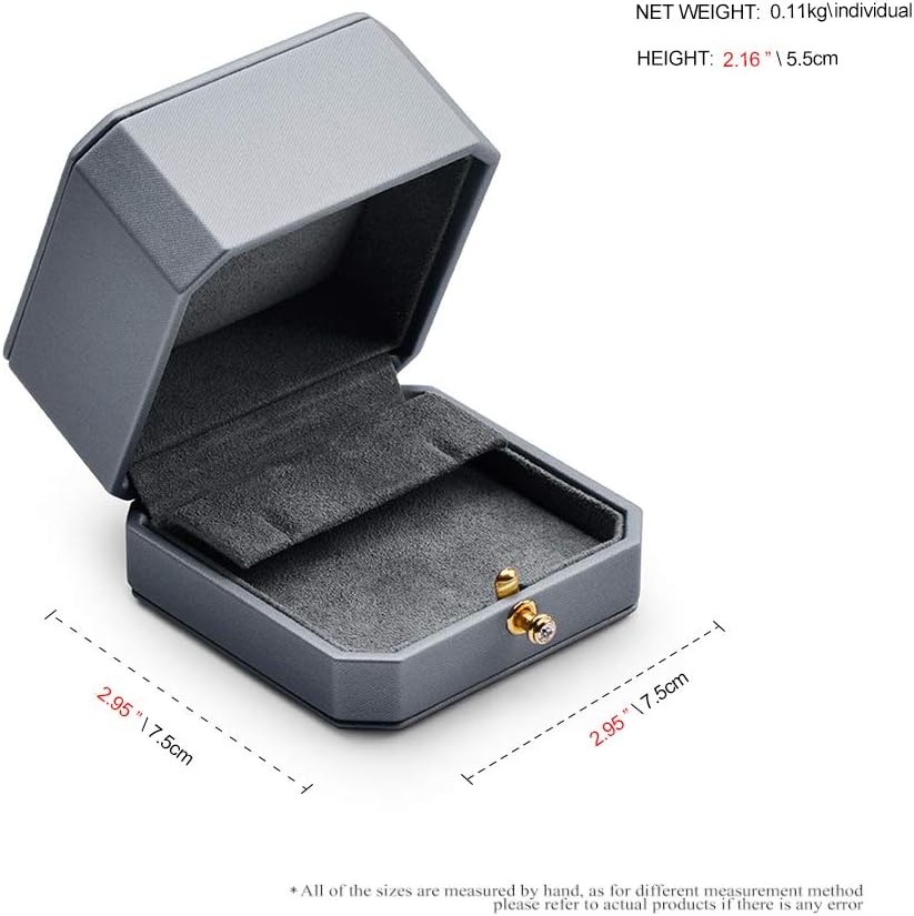Oirlv Premium Leather Earring Gift Box Showcase Earrings Bearer Case Jewelry Gift Box for Birthday and Anniversary