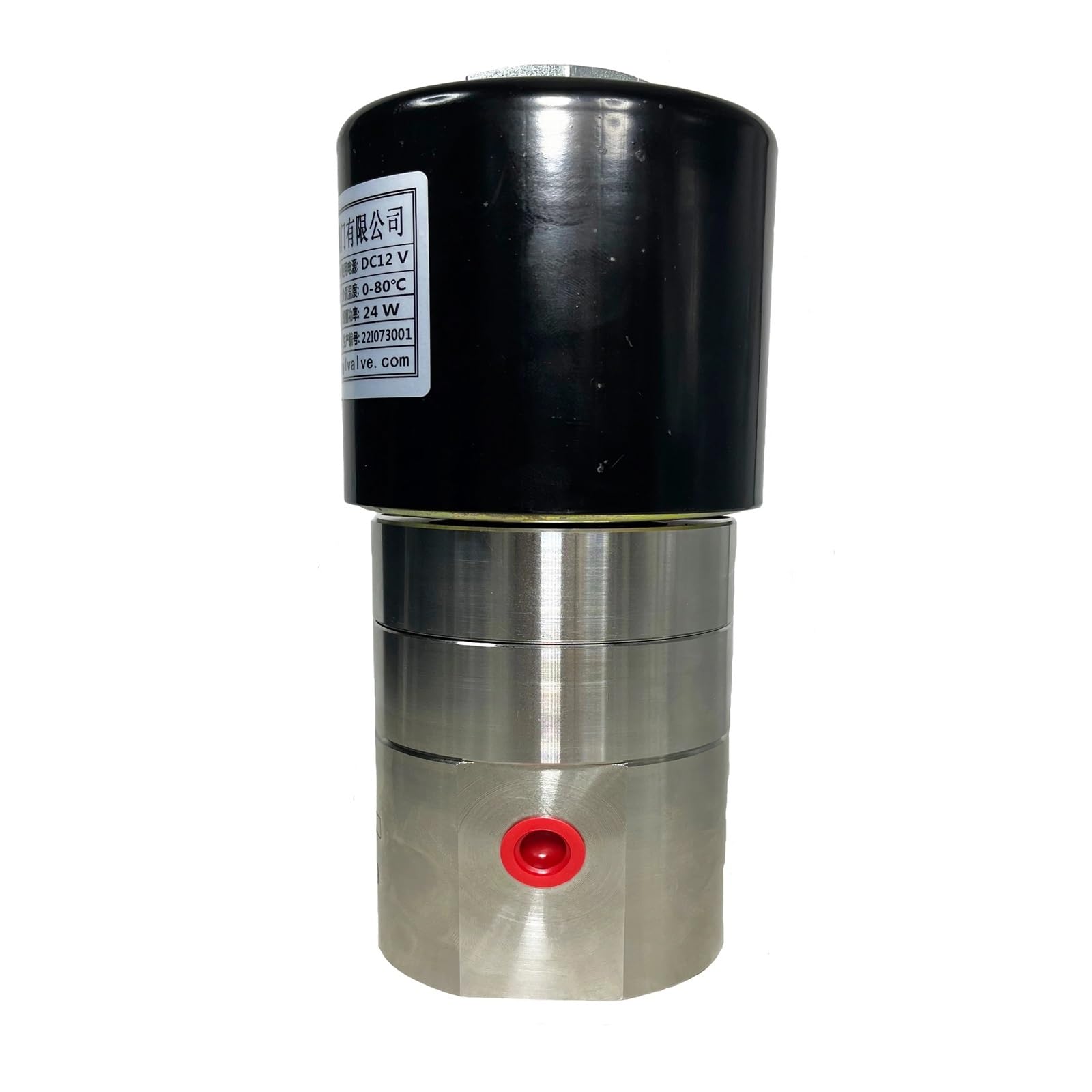Hydrauliczny zawór elektromagnetyczny wysokociśnieniowy 800 Bar 80 MPa 2-drożny, otwór 1/4 1/8 3 mm, stal nierdzewna 304, DN3 normalnie zamknięty (G-120VAC)