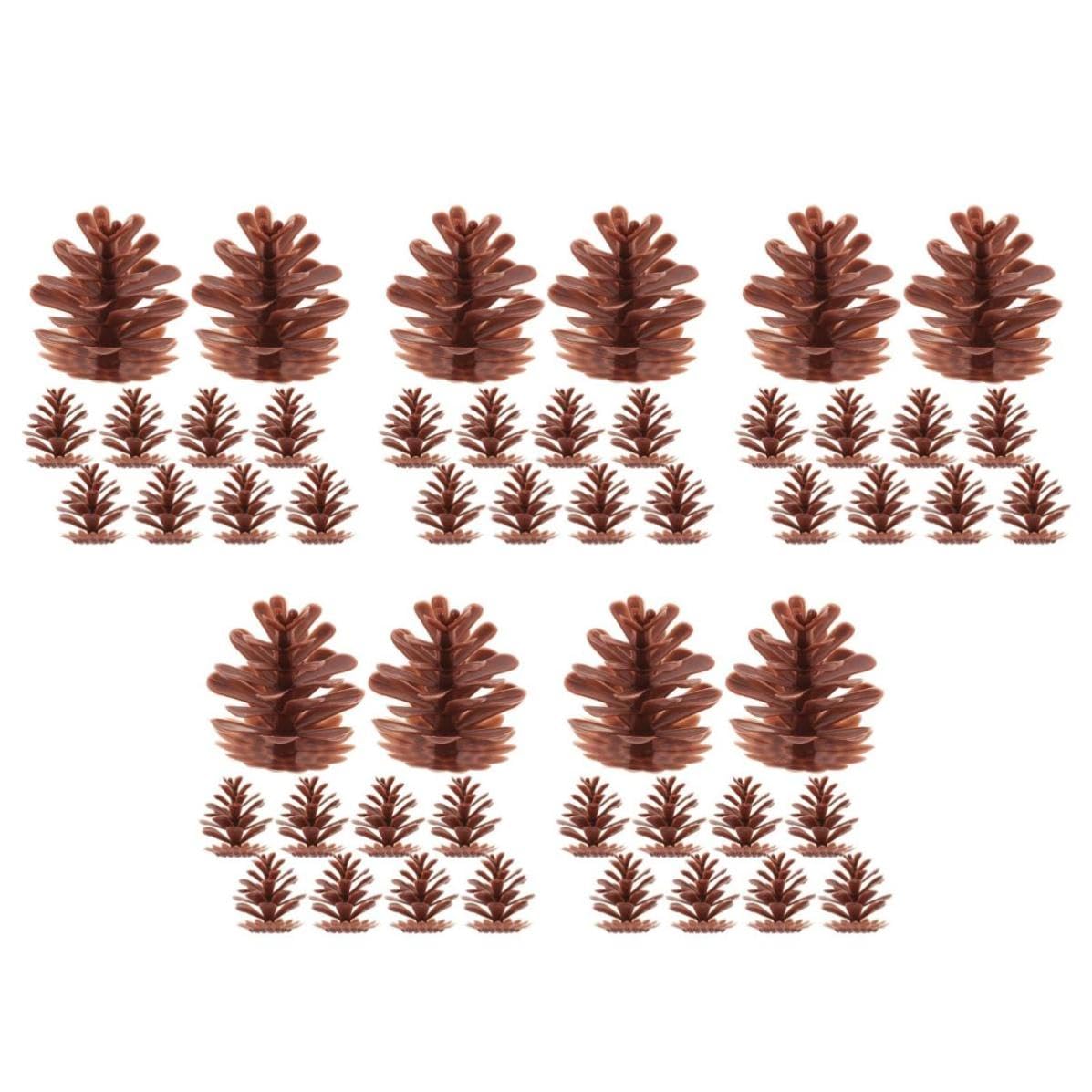TOYANDONA 250 Unidades Piñas Decorativas de Plástico para Manualidades,