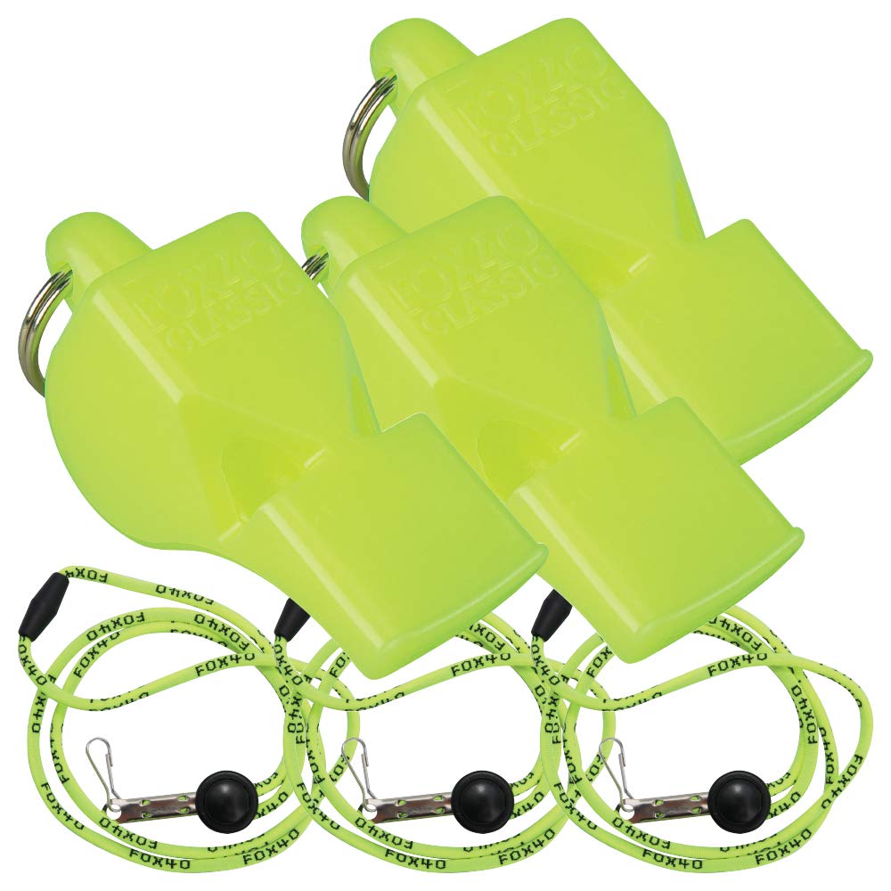 Fox 40 Classic w/Breakaway Lanyard 3 Pack