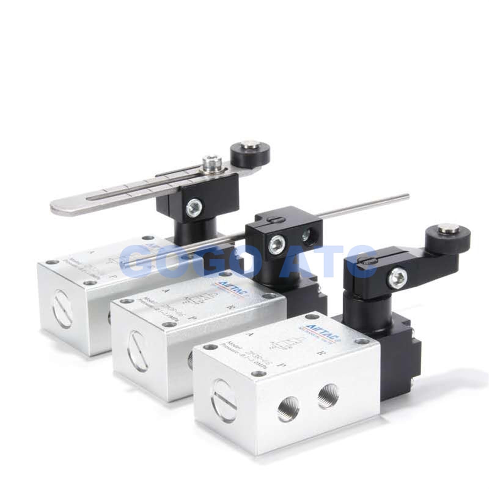 Válvulas de Control neumáticas de 3/2 vías, válvula mecánica de Carrera Tipo Rodillo Ajustable, ZM3J-06/ZM3R-06/ZM3P-06/ZM3J-06W de 1/8 Pulgadas(ZM3P-06)