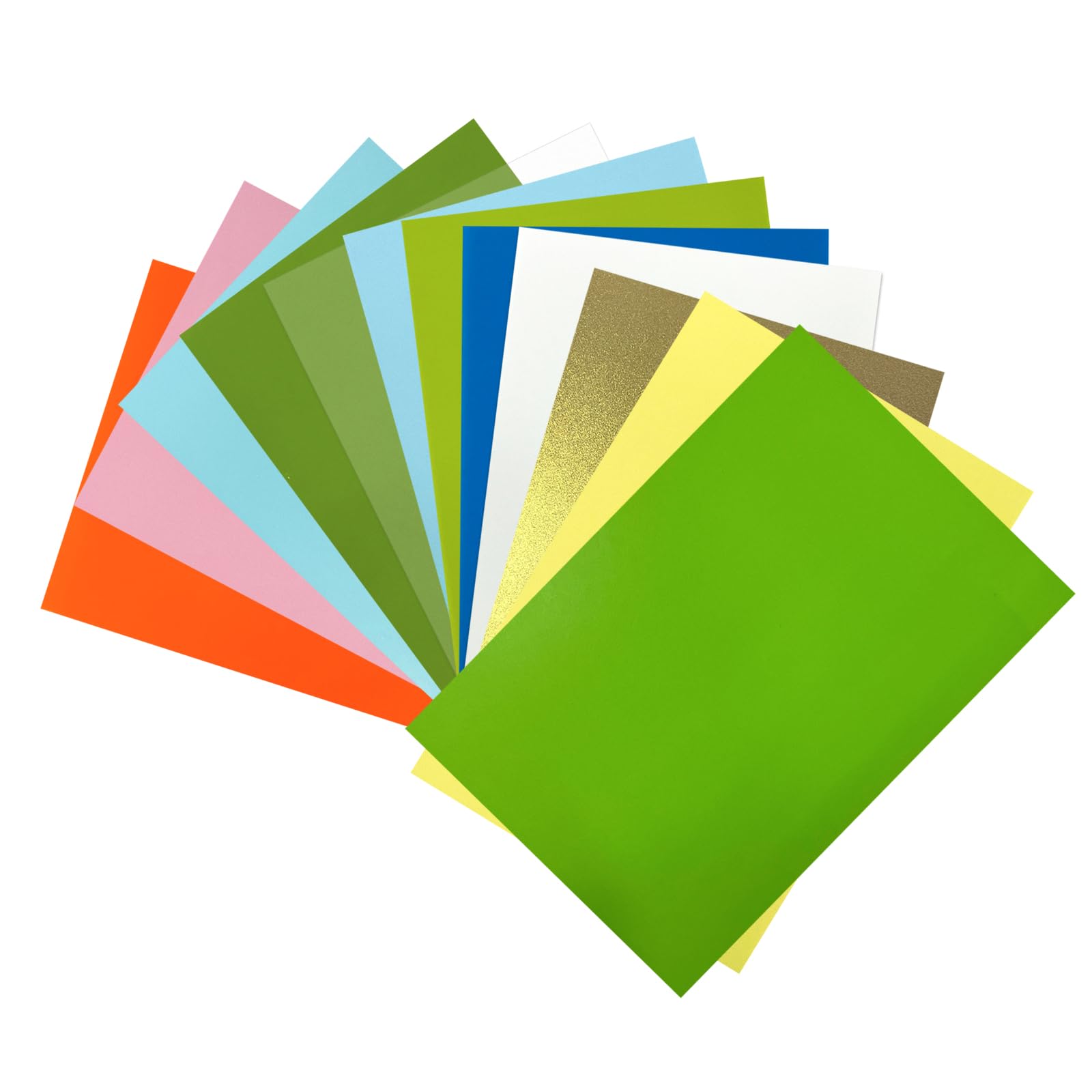 INCAUCA 12 Colors Shrink Plastic Sheet, Frosted Shrinking Paper, Shrink Film Sheets