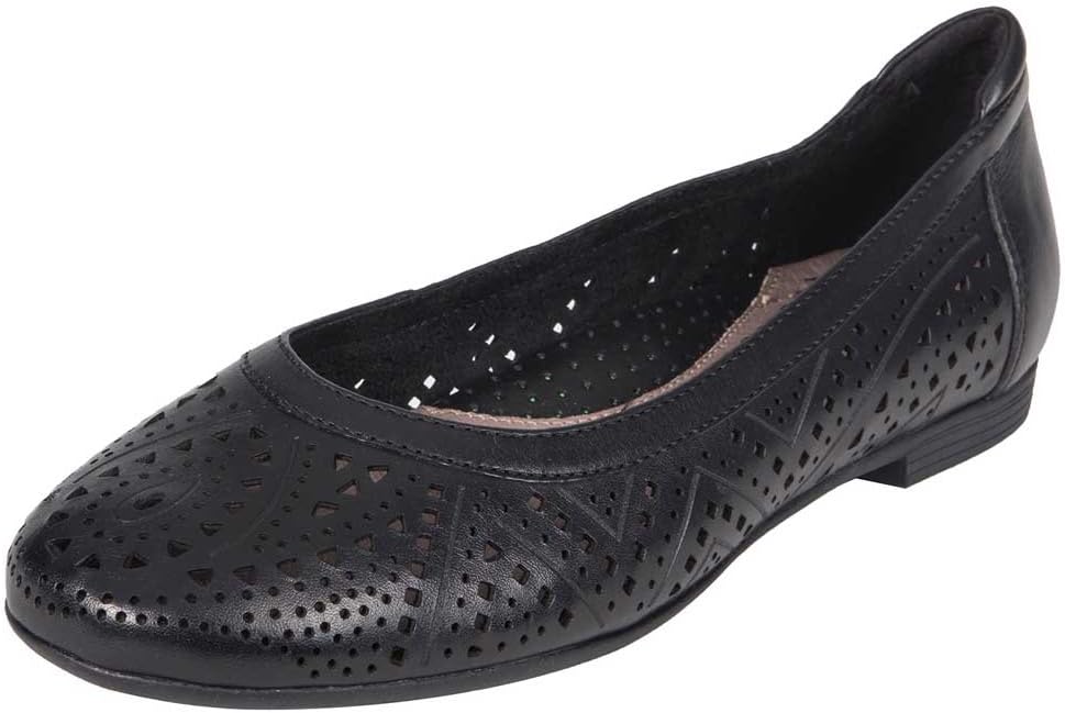 Earth Womens Royale Black Ballet Flat - 11